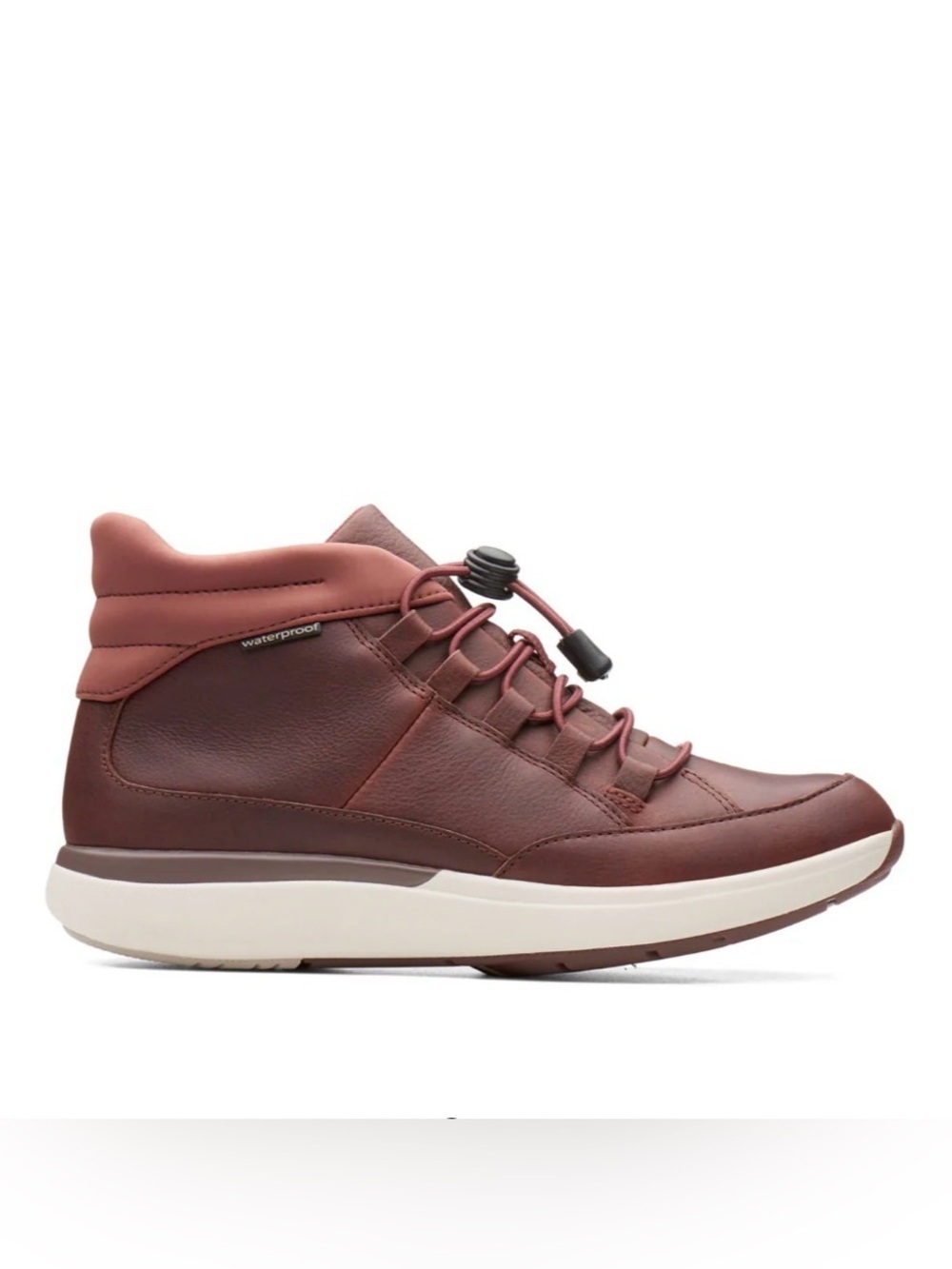 Unconstructed Clarks Un.Cruise/Mid Waterproof Leather Brown Ankle Boots  7.5